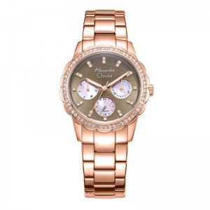 Alexandre Christie AC 2A64 Rosegold Brown BFBRGBO